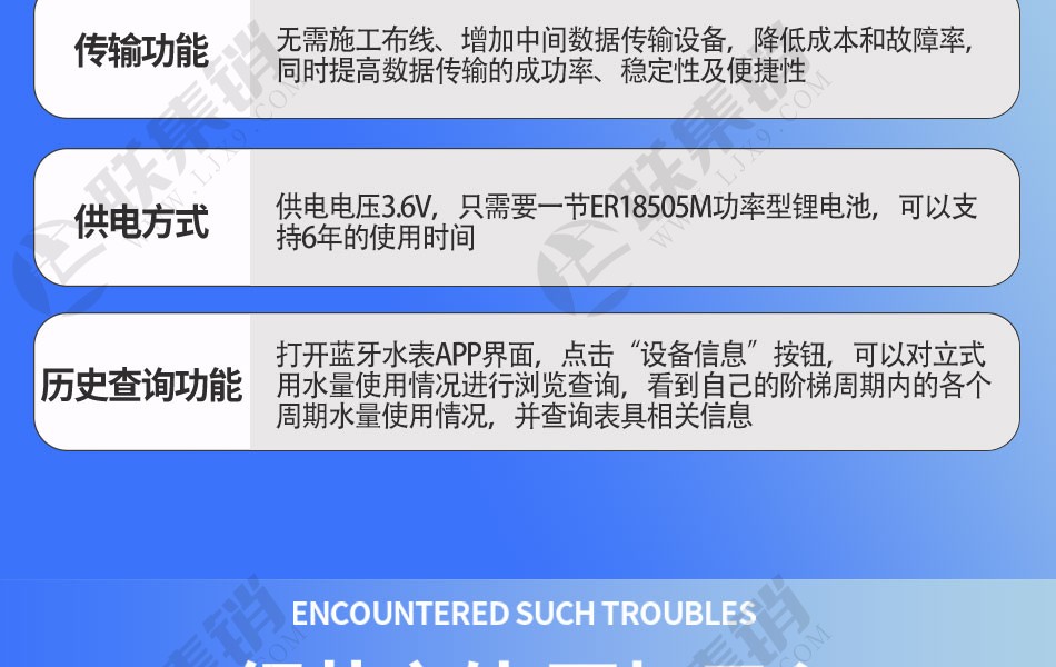 无线远传蓝牙智能水表